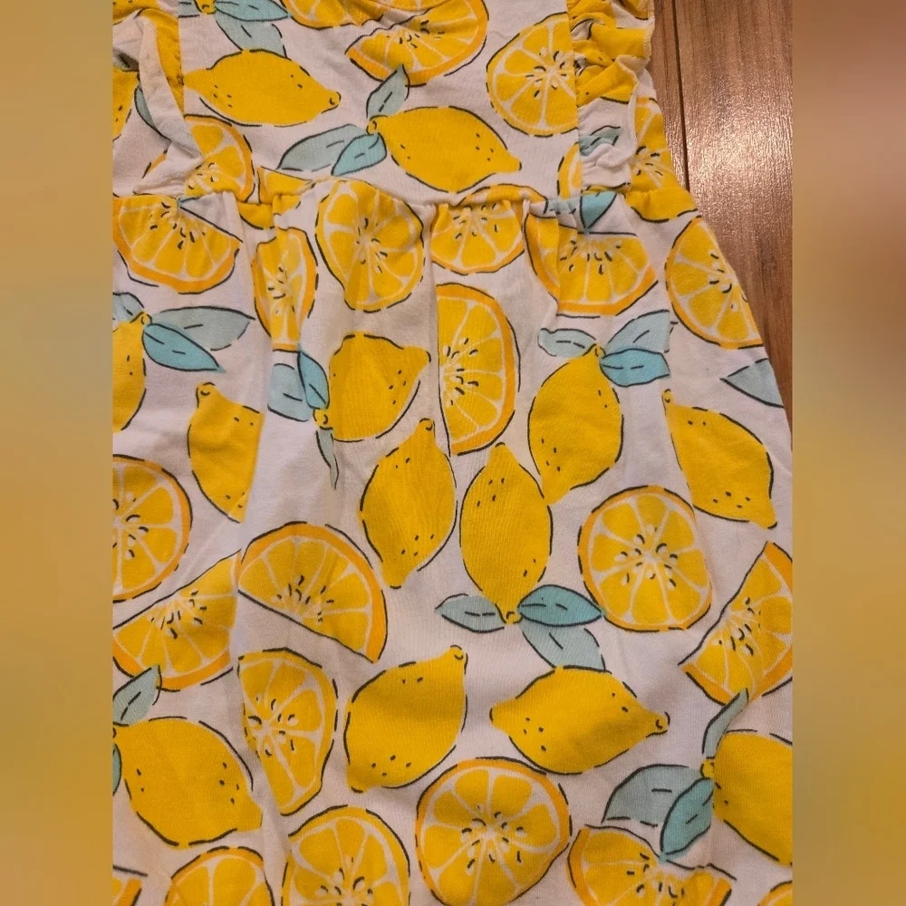 NWOT Carters Lemon Print Baby Romper